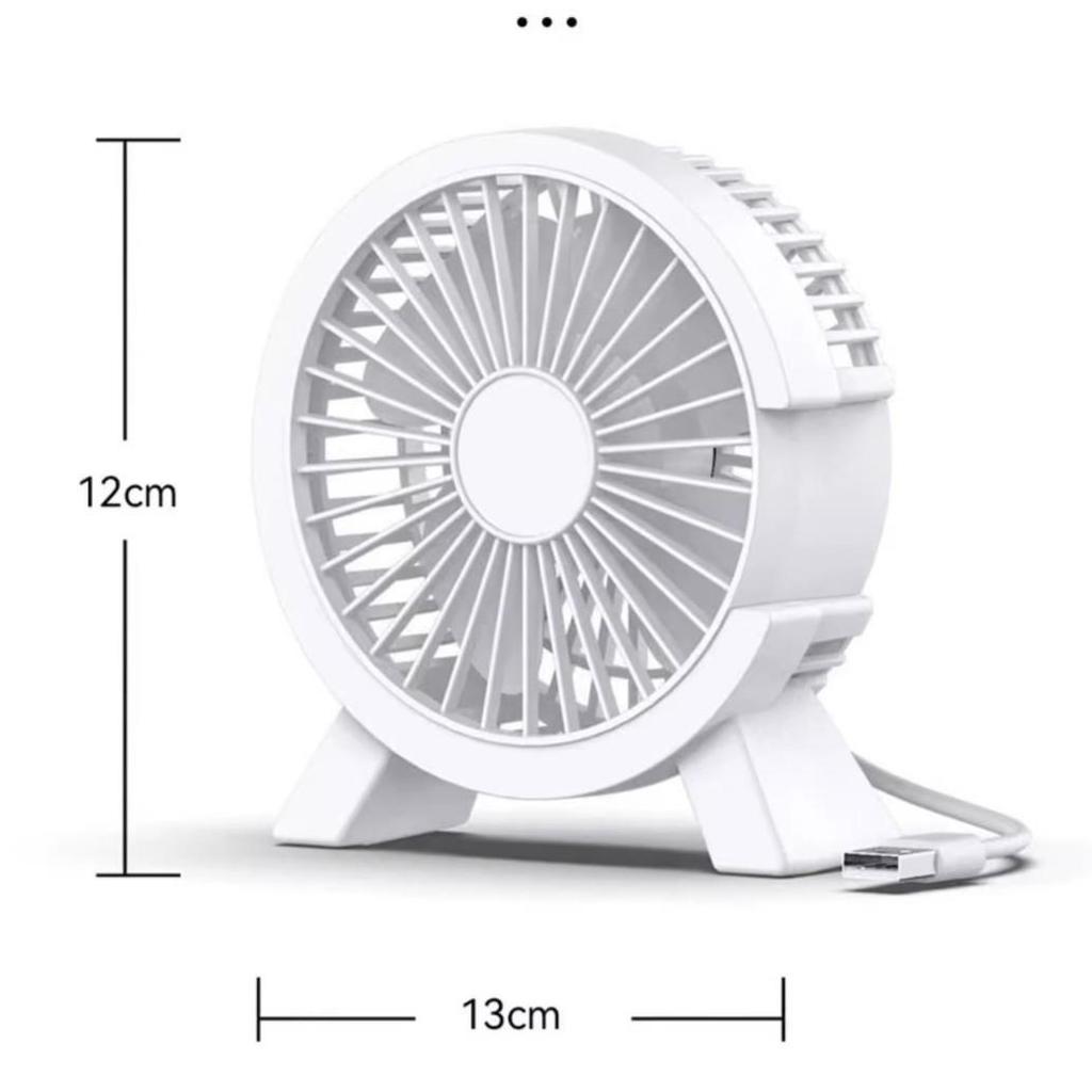 Super Quiet 4-Blade Vertical Desktop & Floor Fan 2025 - Large Airflow, Plug-in