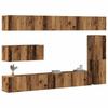 7-Cz. TV-Schrank-Set, Altes Holz, Holzwerkstoff