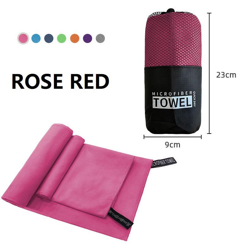 

2 Pieces Quick-Dry Microfiber Sport Towel Collection - Absorbent designed for Gym Beach Camping Travel Gentle Compact Yoga Towels