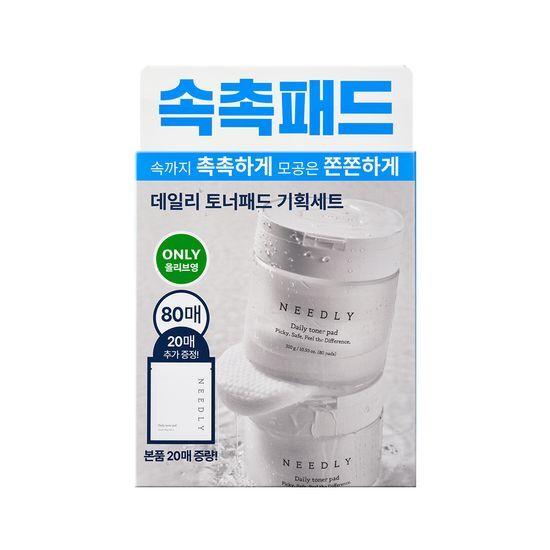 NEEDLY Daily Toner Pads 80 Sheets (+20 Sheets Free)