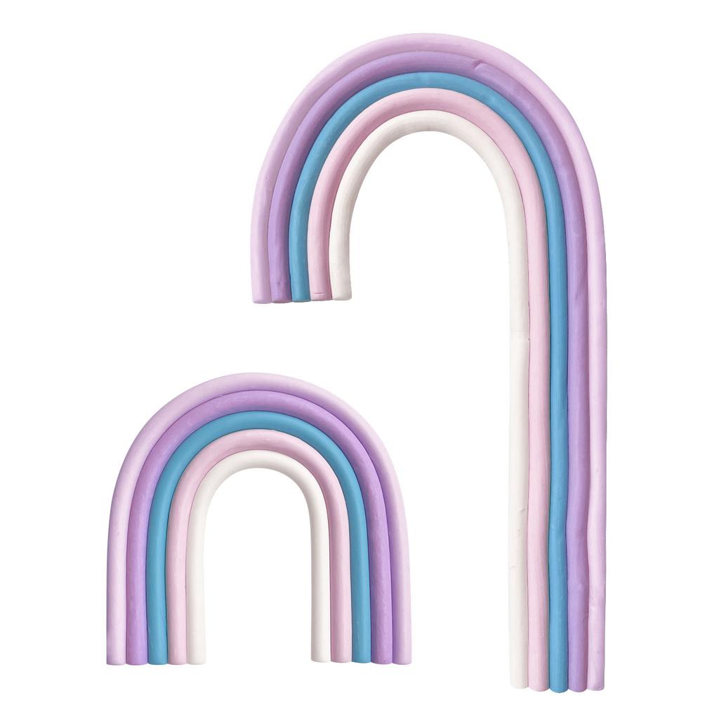 2 ks Duhové Toppery na Dort Barevné Koule Dekorace na Dort na Svatbu Baby Shower Dívky Chlapci Potřeby pro Narozeninovou Oslavu