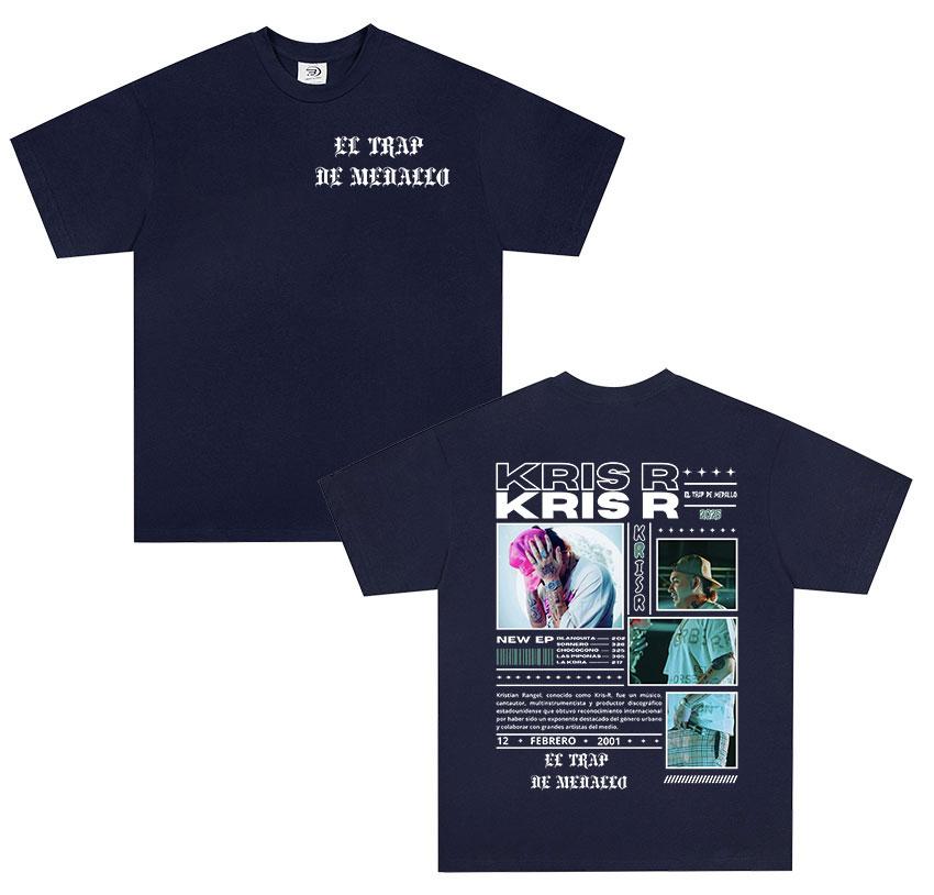 Rapper Kris R Return To The Trap 2025 new Album T Shirts Unisex summer fashion ONeck Tshirt Unisex Hip Hop gothic Tees streetwear