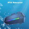 For Motorcycle Helmet Headphones Wireless Earphones Noise Cancel Headset HiFi Stereo Large Capacity IPX6 Waterproof With HD Mic