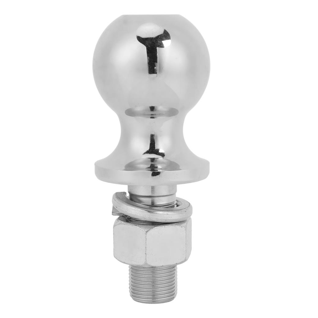 Chrome Trailer Hitch Ball 2 Inches Diameter 7500LBS Rated Towing Capacity with 2 1 8 X 1 Inches Shank for Boat Trailer