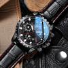 Men's Watch Black Warrior Authentic Trendy Stainless Steel Waterproof Luminous Calendar Male Fashion Quartz Clock Watches Gift