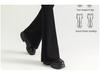 Petite Women's Black Micro-Flared High-Waisted Slimming Pants - New Spring 2025 Style