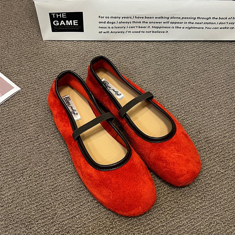 Fashion Bailamos Women Flats Fashion Round Toe Women Mary Janes Shoes Autumn Female Shallow Footwear Buckle Strap Ladies Ballet Shoes