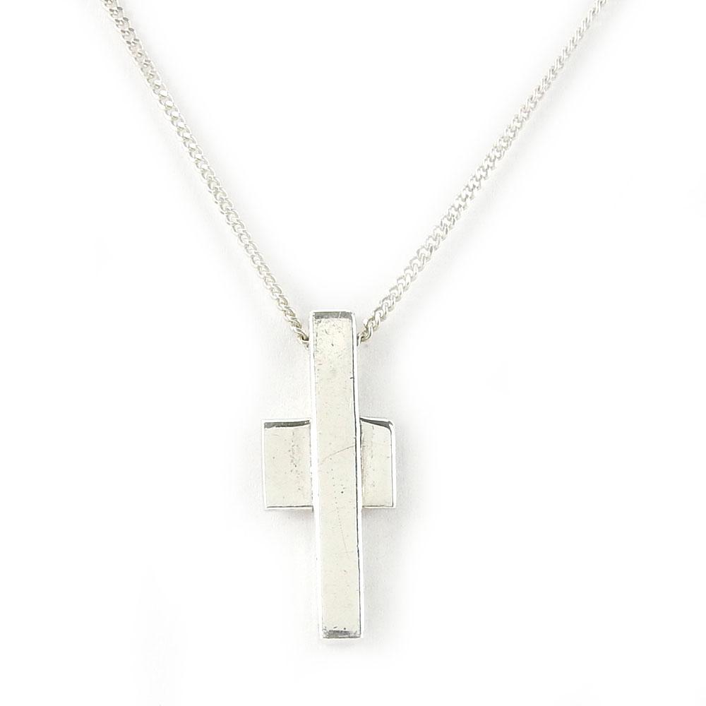 Used GUCCI Necklace Silver925 7.6g Silver Silver Cross