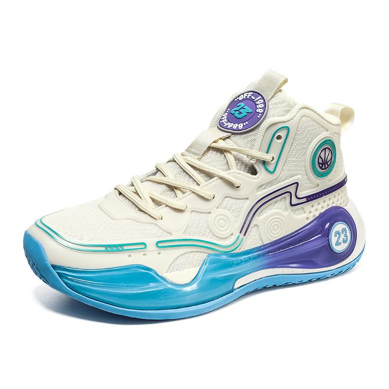 

Foreign trade ultra-light luminous basketball shoes men s professional racing sports actual competition sneakers running sneakers women 36 бежевый