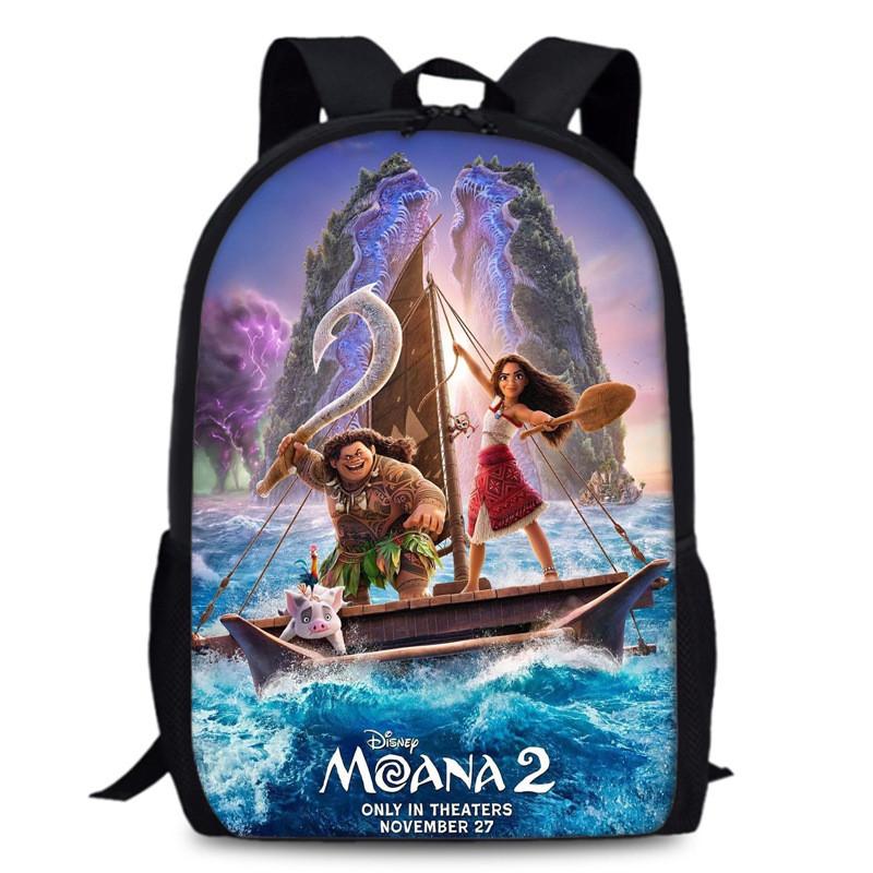 Moana Backpack School Set Oxford Fabric Breathable For Students Bags
