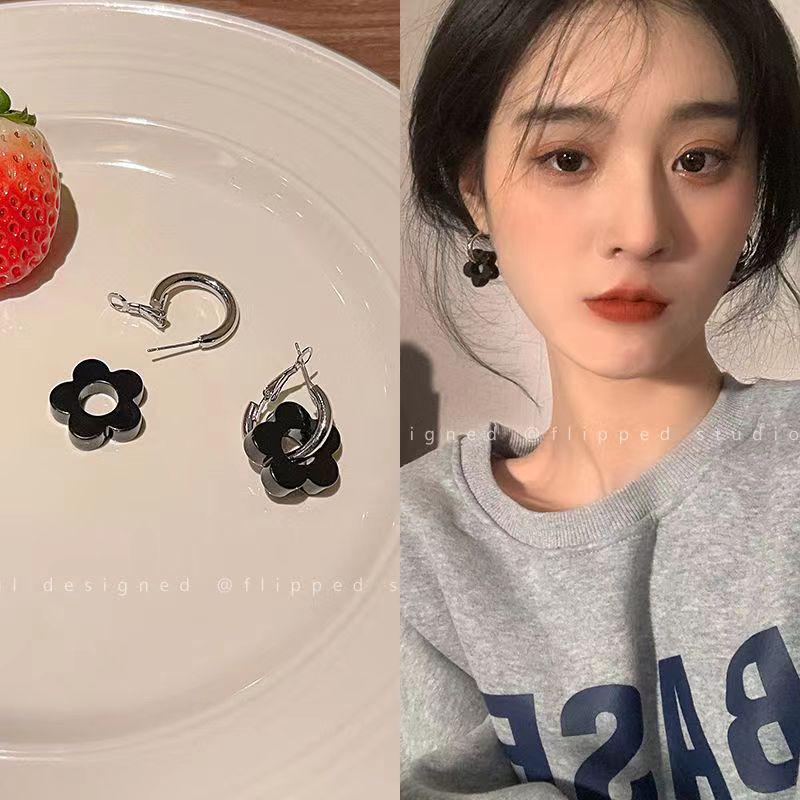 Korean Pearl Tassel Earrings with Silver Needle
