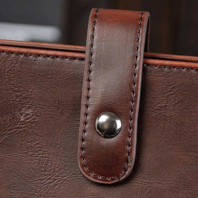 Crazy Horse Leather Men's One-shoulder Crossbody Bags Korean Casual Small Hanging Bag Horizontal Retro Men's Bag