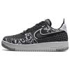 Nike Air Force 1 Low Crater Flyknit Black White Melange