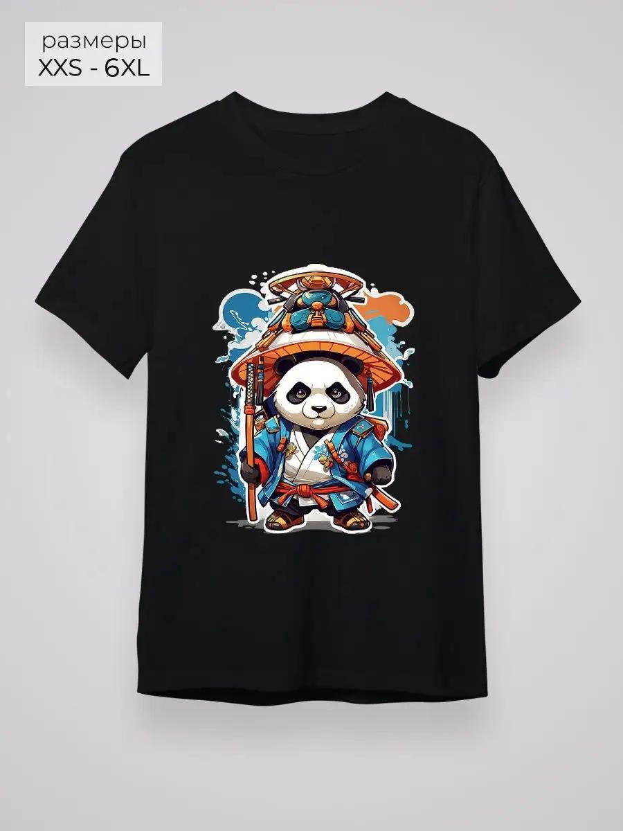 Футболка с животными в кимоно 2XL