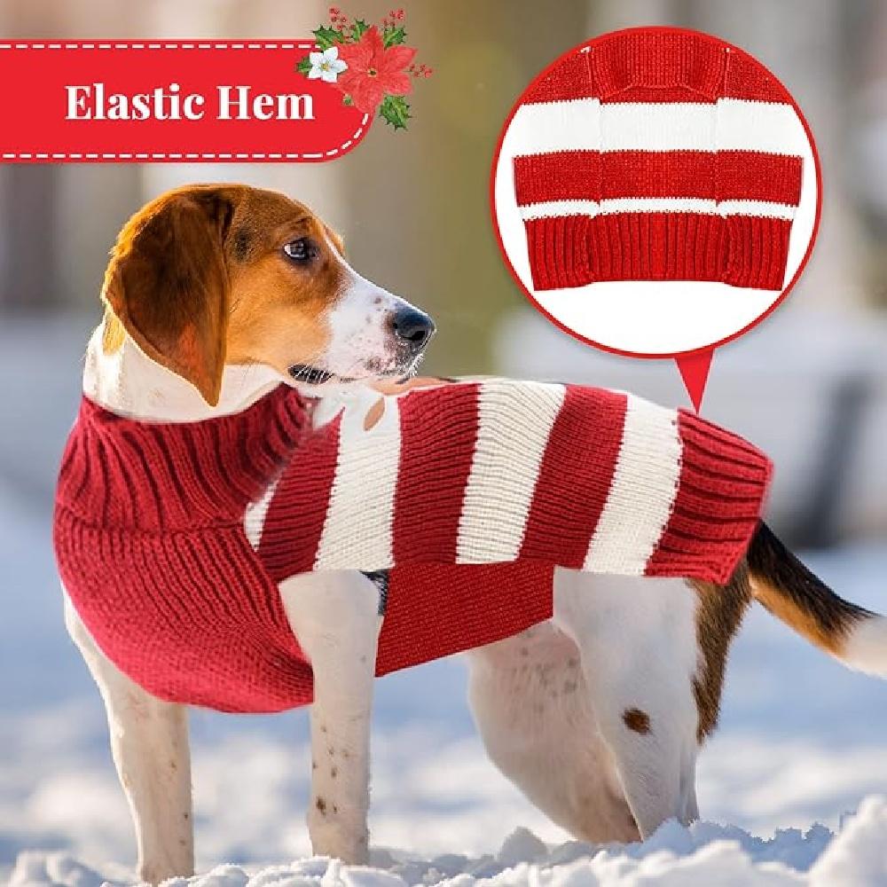 Cat Reindeer Sweater Dog Sweater New Year Christmas Puppy Kitten Pet Clothes,Red