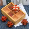 New Wooden Kong Ming Lock Lu Ban Lock IQ Brain Teaser Educational Toy Children Montessori 3D Puzzles Game Unlock Toys Kid Adult