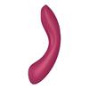 Stimulateur - satisfyer - curvy trinity 1 - bordeaux - silicone médical - étanche ipx7