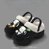 Scarpe con fori in cartone animato, EVA, invernali, da donna, con isolamento in peluche, suola spessa, aumento dell'altezza, prepuzio interno, pantofole in cotone