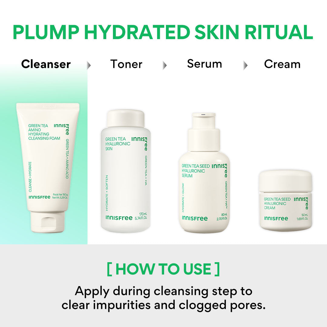 [INNISFREE] Увлажняющая пенка для умывания с зеленым чаем и аминокислотами 150 г 1pc + — фото 10