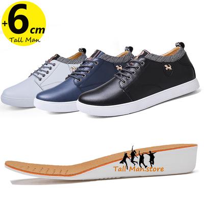 Herren Schuhe mit Absatzerhöhung Schuhe zur Körpergrößenerhöhung Herren Sneaker Sportmode Einlegesohle 6 cm größerer Mann