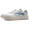 New LiNing Anti Slip Wear Resistant Low Top Casual Shoes Men's White Gray Blue AGCU581-1