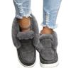 New Ladies Slip On Comfortable Ankle Boots Women Winter Warm Plush Fur Snow Boots Suede Shoes Female Footwear Botas Femininas