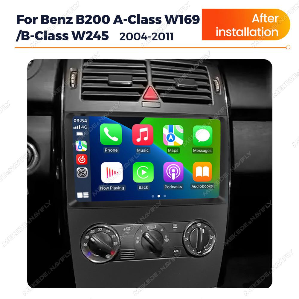 Android14 OS Car Multimedia Radio For Benz B200 A B Class W169 A160 A180 A200 A220 2009 - 2012 Car Play Auto Video Player GPS BT
