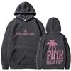 2025 Trending Men's & Women's Coconut Tree Pink Hoodie