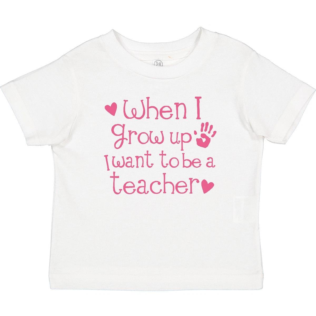 Inktastic Future Teacher Girls Teaching Baby T-Shirt Training Pink Occupation 100