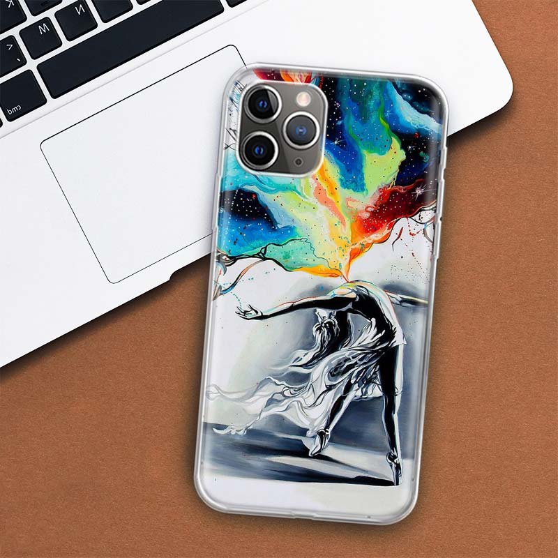

Чехол для телефона «Балерина, балет, танцы» для Apple iPhone 11, 12, 13, 14 Pro 7 XR X XS Max 6 6S 8 Plus + Mini 5 SE, мягкий чехол с принтом iPhone 11