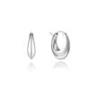 Champagne Moon Silver (W) Gout Oval Earrings S Hl2E19243W9Xxx