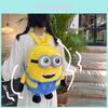 Rucsac de pluș Minion cu capacitate mare pentru fete Geantă școlară drăguță cu desene animate