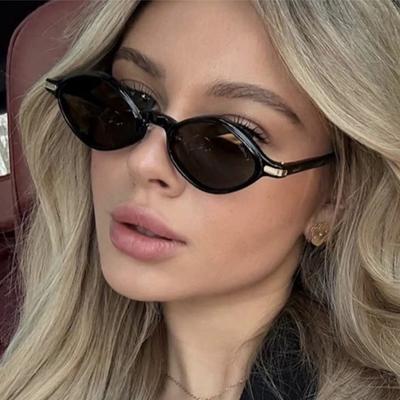 Retro nepravidelné čtvercové sluneční brýle Luxusní designové venkovní trendy malé rámečky sluneční brýle černé skla UV400 Unisex brýle