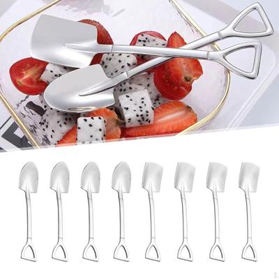 Spade Spoons Dessert Spoon Set Novelty Kitchen Gadgets Ice Cream Stainless Steel for
