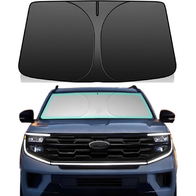 Windshield Sun Shade for -2025 Chevrolet/Chevy Blazer 240T Double-Layer Foldable Car Front Window Sunshade Accessories 240 T Sun Visor Protector