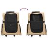 Carrito para Mascotas 3 en 1 Beige 48 x 32 x (57 106) cm Tela Oxford