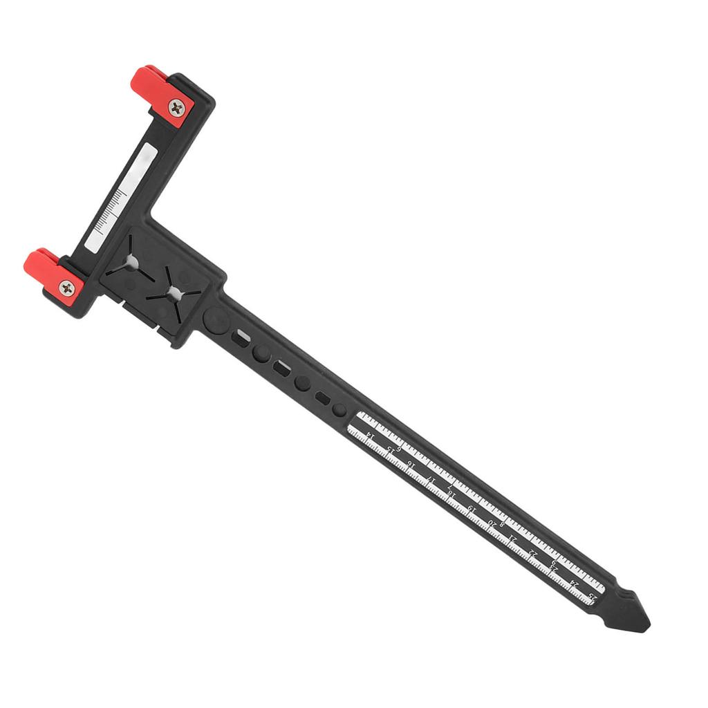 Arrow Measuring T Ruler Plastic Accurate Compound Recurve Bow Tuning T Ruler for Archery Black