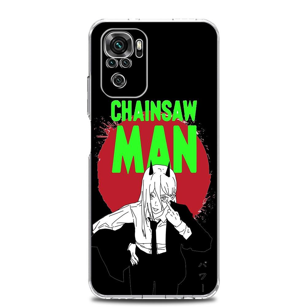Anime Denji Chainsaw Man Makima Pouzdro na telefon Pro Xiaomi Redmi Note 12 11 9S 9 8 10 Pro Plus 7 8T 9C 9A 8A K40 Herní Průhledný Kryt