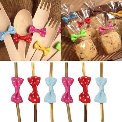 50 Stück Bunte Knick Schmetterling Bindedraht für Beutel und Cake Pop Taschen Zufällige Farbe