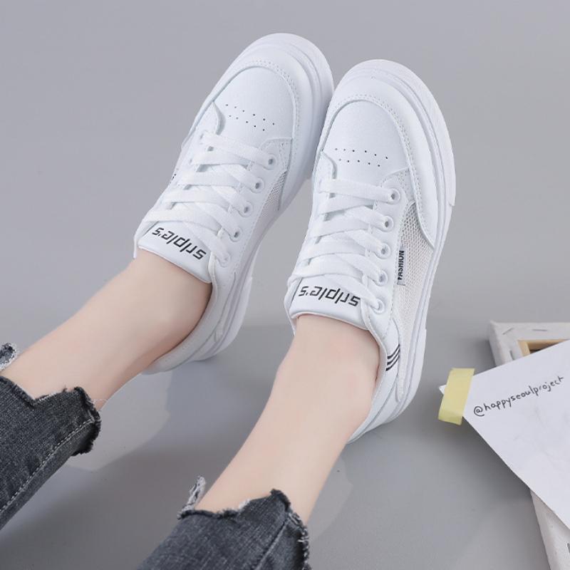 Fashion Simplified Vulcanized Shoes 2024 New Summer Mesh Breathable Board Shoes Versatile Trendy Casual Women's Shoes Zapatos De Mujer