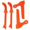 4Pcs Safety Plastic Woodworking Protective Hand Saw Push Sticks Tool For Carpentry(Orange)