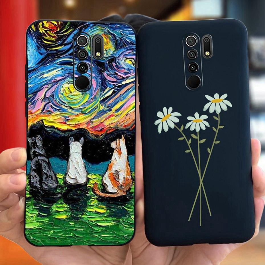 For Xiaomi Redmi 9 Cute Animal Cartoon Phone Case For Redmi 9 Prime Redmi9 China Version Candy Color Soft Silicon TPU Back Cover