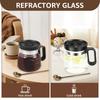16oz Glass Coffee Mug Heat Resistant Coffee Pot Mini Coffee Pot Mug with Leak Proof Lids and Handle Mocha Pots for Espresso Tea