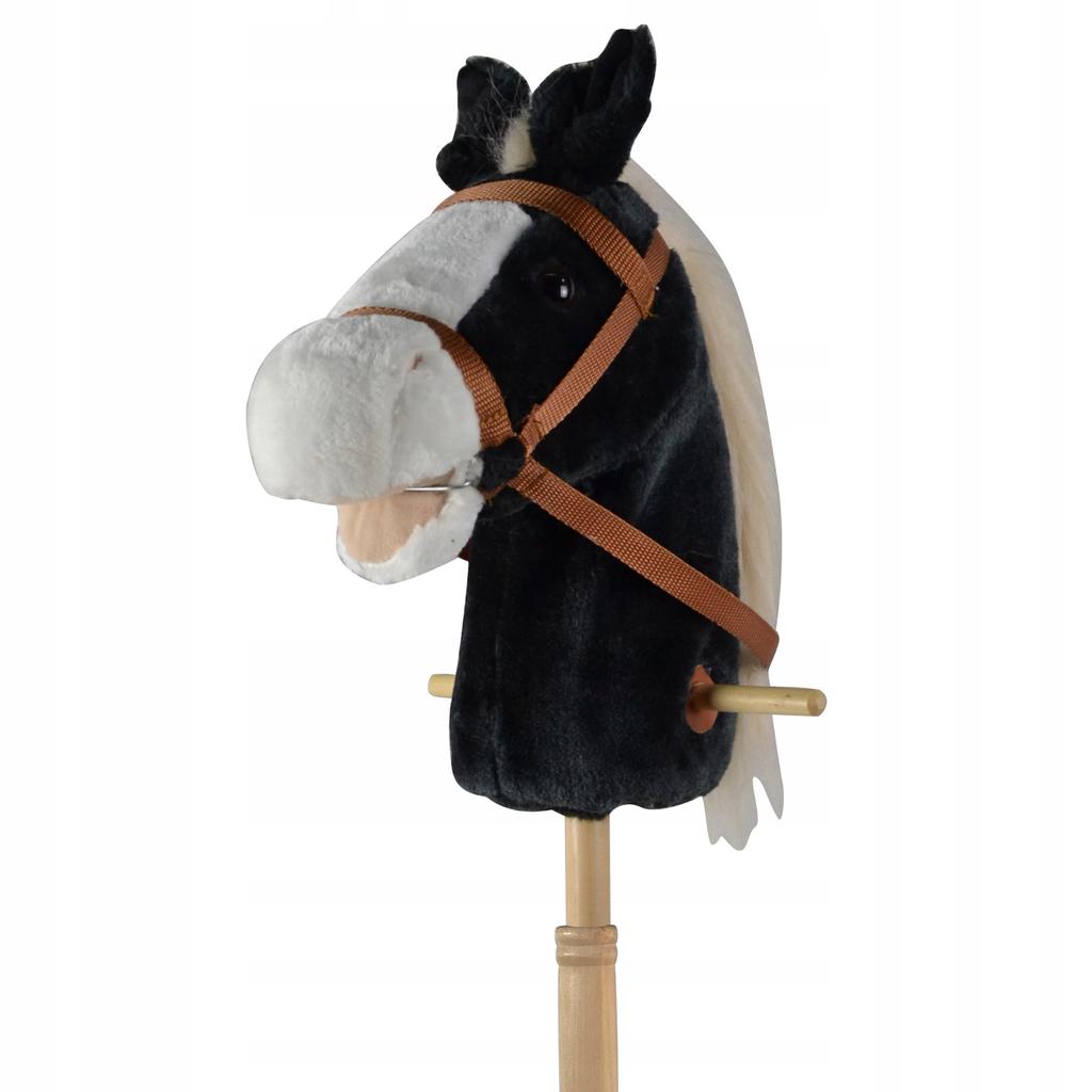 HORSE Hobby Horse with Sound 95CM Black 8316