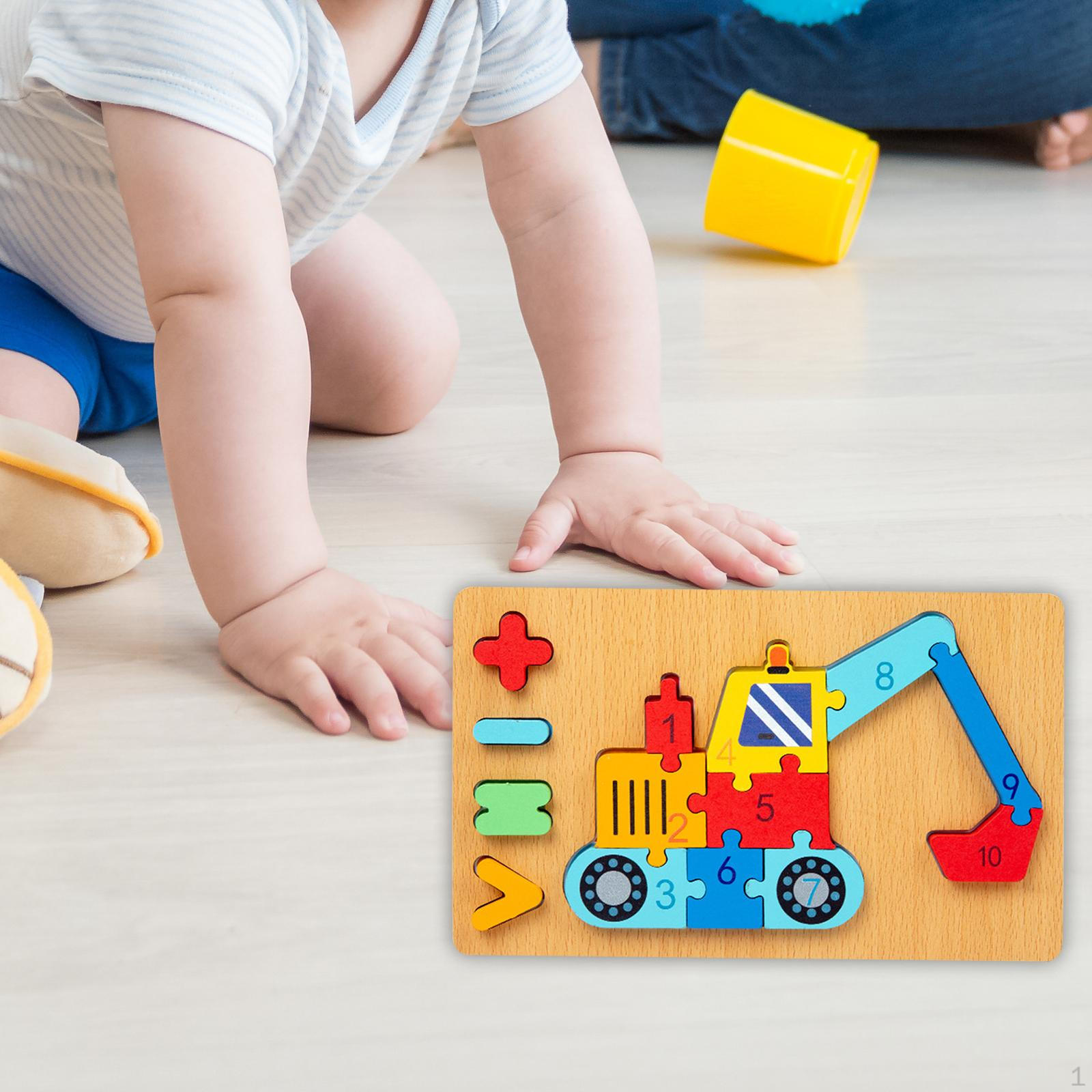 

Цифровые блоки Игрушки Деревянные пазлы Животные Детские пазлы для детского сада excavators