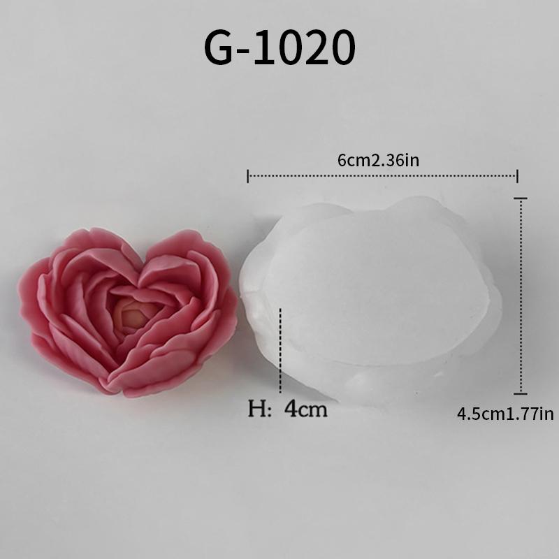 Flower mold for DIY soap; rose fragrance; floral handcrafted soap; resin mold; gypsum wax candle silicone mold