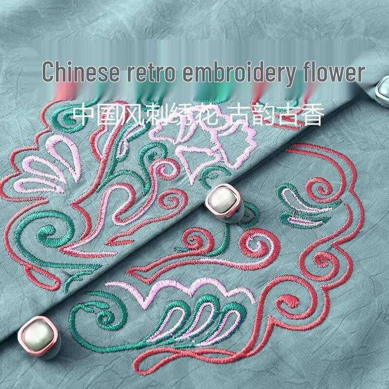 Elderly Women's Summer Breathable Shirt Set