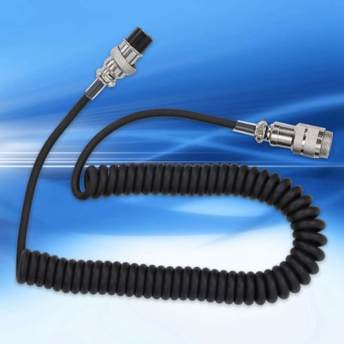 8-pin Coiled Microphone Cable, 8-Core, Convenient 8-Pin Coiled Extension Microphone Cord, Male To Female Cable