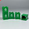 Contenitore MOC Bricks Quadrato Eco-friendly Pattumiera cestino Rifiuti Ufficio Casa Scena Accessori in Plastica Blocchi da Costruzione Giocattoli per Bambini