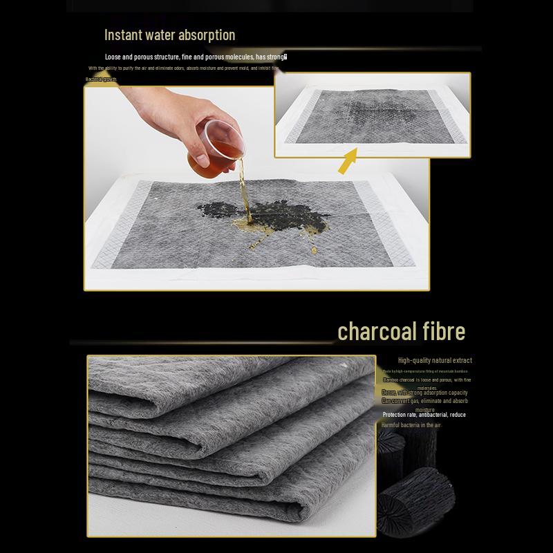 Bamboo Charcoal Deodorizing Dog Training Pads - Thickened, Absorbent for Pets (Rabbits, Cats, Dogs)
